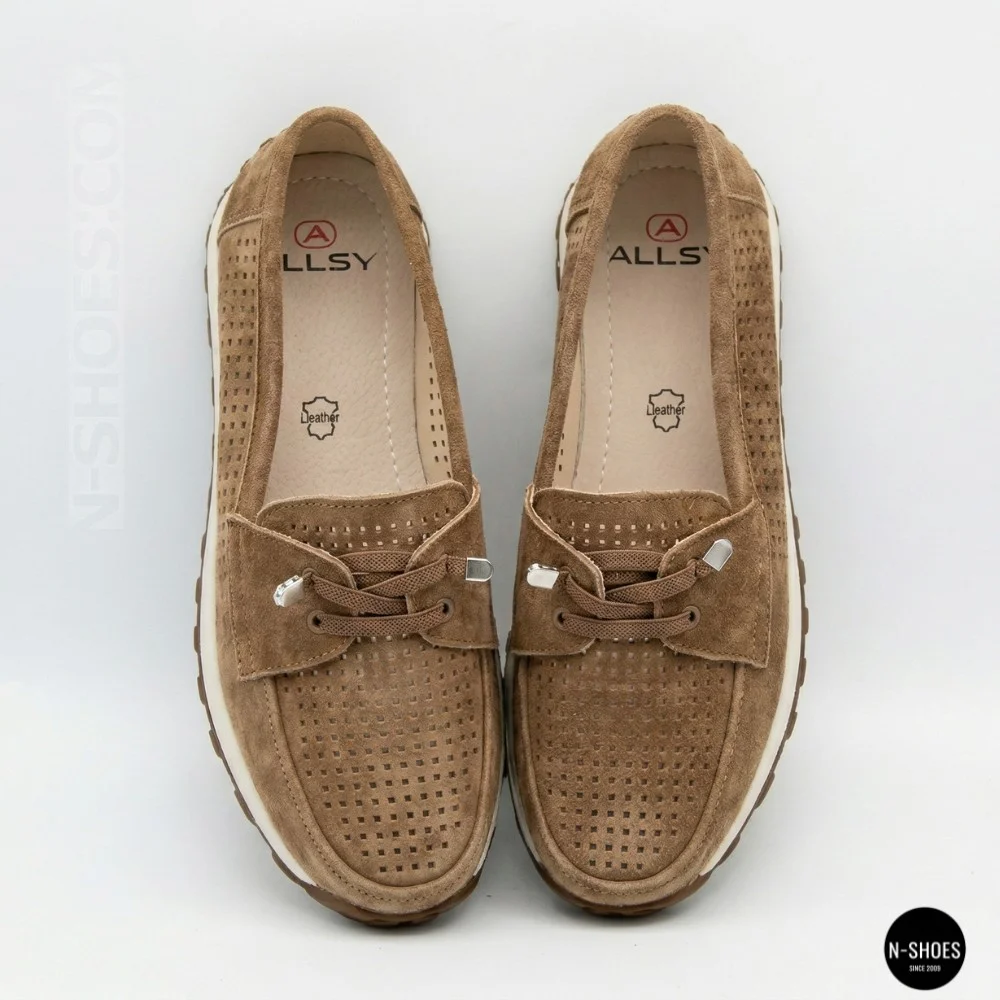 Лофери-мокасини Allsy 210294 05612-26 6183 Lonza Camel (коричневі)