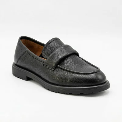 Women's black comfortable loafers Allsy 209589 Lonza 26z83d2706-2 black 6193 made of genuine leather with an anatomical insole Women's black comfortable loafers Allsy 209589 Lonza 26z83d2706-2 black 6193 made of genuine leather with an anatomical insole