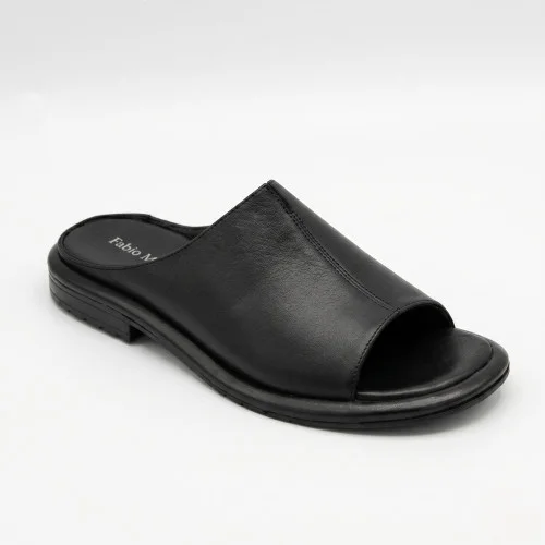 Жіночі чорні шкіряні сабо Fabio Monelli 211980 Lonza 1220-001 black 6200
