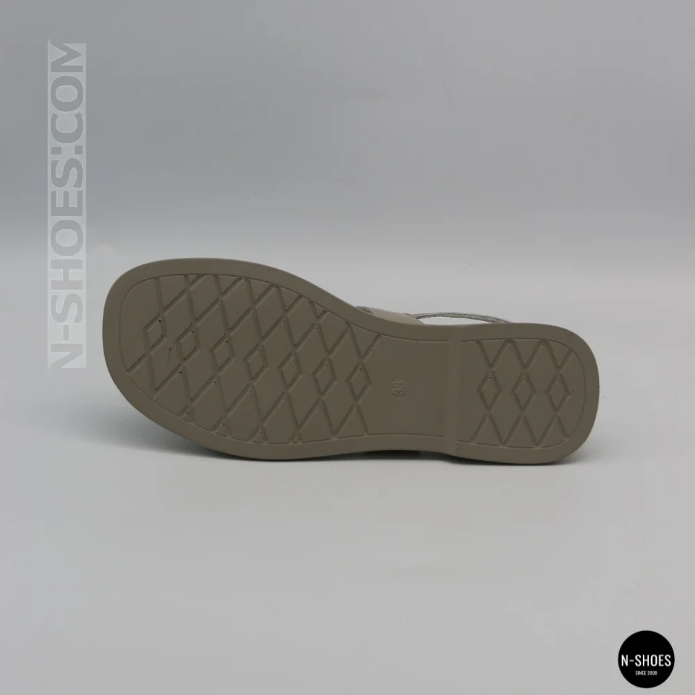 Comfortable Women's Grey Leather Sandals Allsy 209317