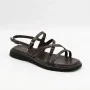 Elegant Chocolate Leather Sandals Allsy 209315