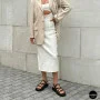Elegant Chocolate Leather Sandals Allsy 209315