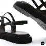 Elegant Chocolate Leather Sandals Allsy 209315
