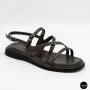 Elegant Chocolate Leather Sandals Allsy 209315