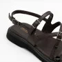 Elegant Chocolate Leather Sandals Allsy 209315