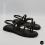 Elegant Chocolate Leather Sandals Allsy 209315