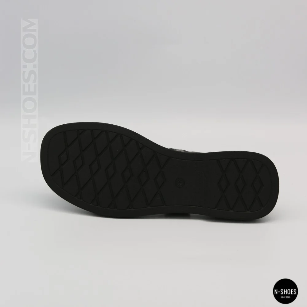 Elegant Chocolate Leather Sandals Allsy 209315