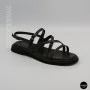Elegant Chocolate Leather Sandals Allsy 209315