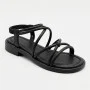 Women's Black Sandals Lonza Cleo Black 207403 6206 with Elegant Straps