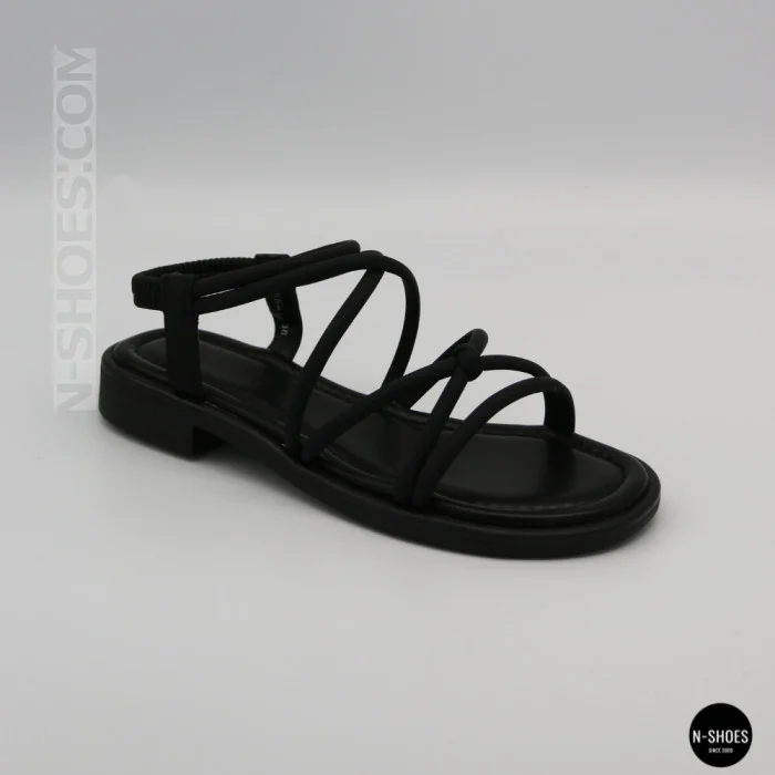 Women's Black Sandals Lonza Cleo Black 207403 6206 with Elegant Straps