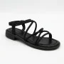 Women's Black Sandals Lonza Cleo Black 207403 6206 with Elegant Straps