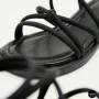 Women's Black Sandals Lonza Cleo Black 207403 6206 with Elegant Straps