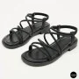 Women's Black Sandals Lonza Cleo Black 207403 6206 with Elegant Straps
