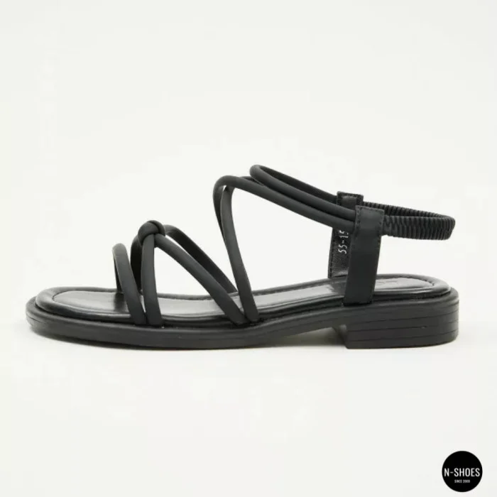 Women's Black Sandals Lonza Cleo Black 207403 6206 with Elegant Straps