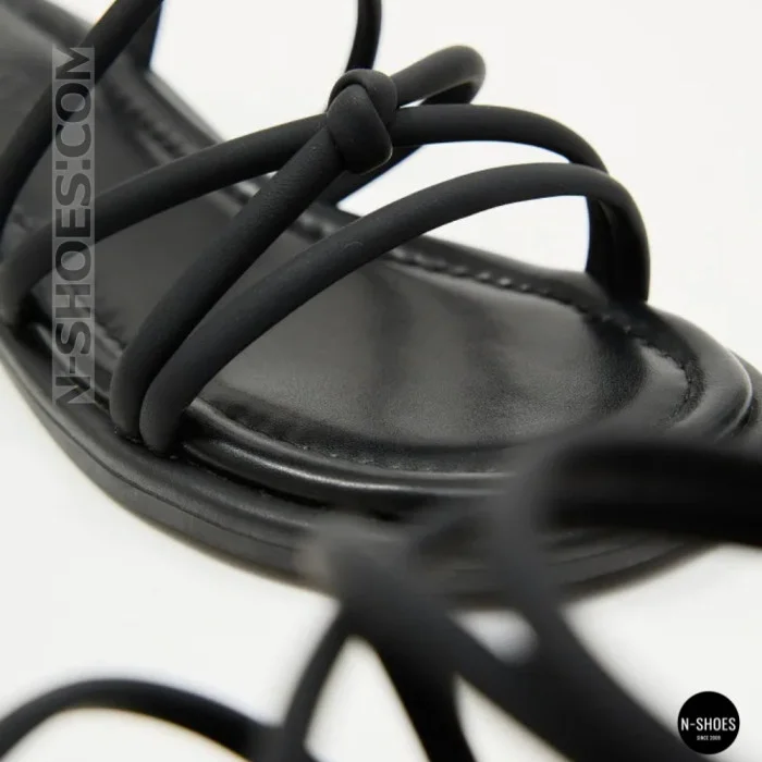 Women's Black Sandals Lonza Cleo Black 207403 6206 with Elegant Straps