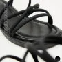 Women's Black Sandals Lonza Cleo Black 207403 6206 with Elegant Straps