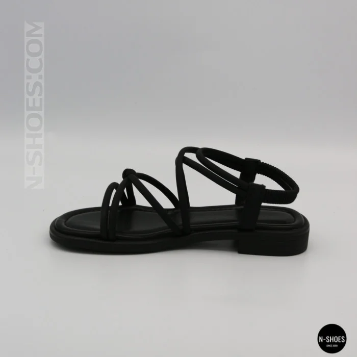 Women's Black Sandals Lonza Cleo Black 207403 6206 with Elegant Straps