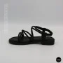 Women's Black Sandals Lonza Cleo Black 207403 6206 with Elegant Straps