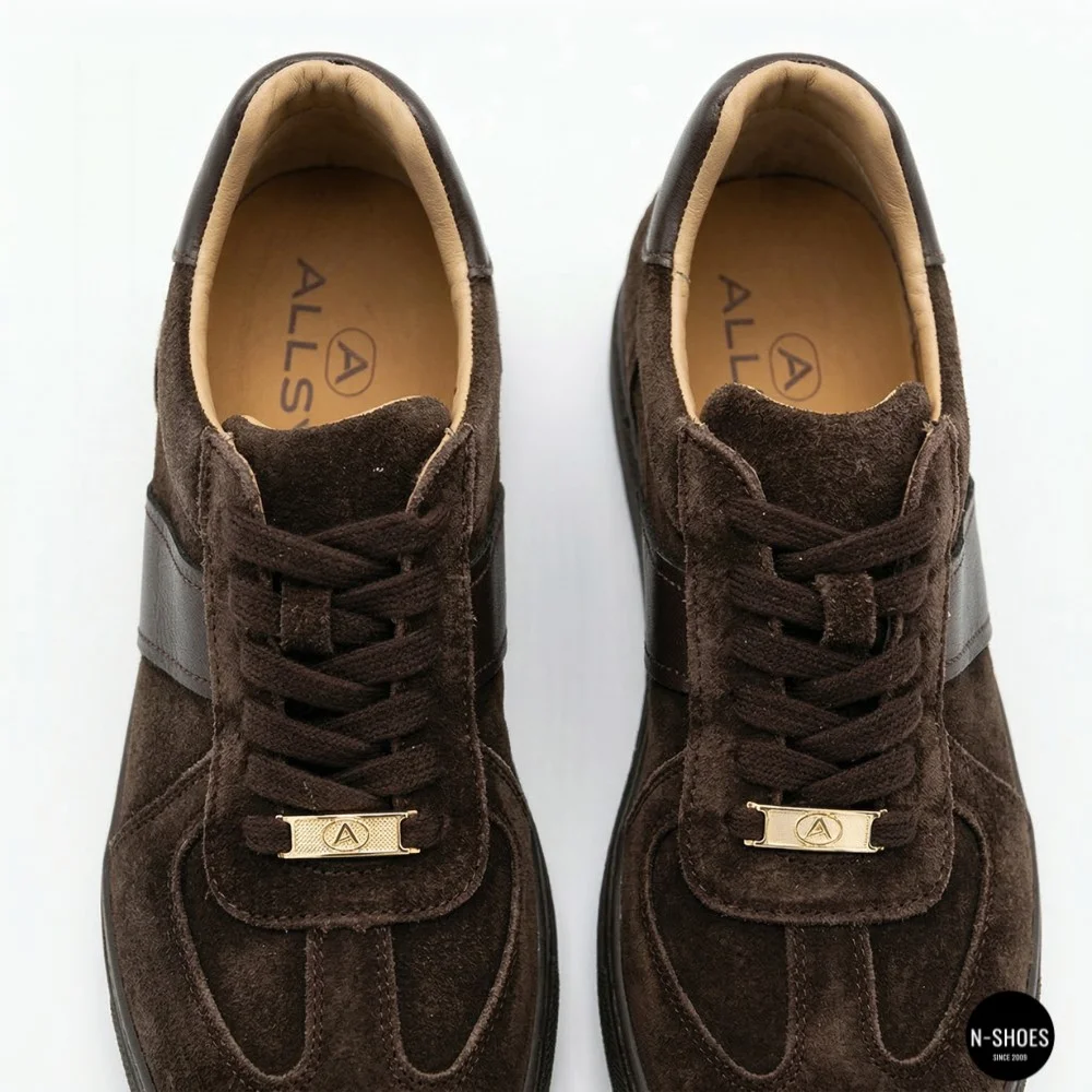 Жіночі коричневі замшеві кеди Allsy 210785 Lonza 212648 Alfi Brown 9227-30-500 brown 6210 у стилі Maison Margiela