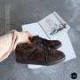Жіночі коричневі замшеві кеди Allsy 210785 Lonza 212648 Alfi Brown 9227-30-500 brown 6210 у стилі Maison Margiela