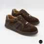 Жіночі коричневі замшеві кеди Allsy 210785 Lonza 212648 Alfi Brown 9227-30-500 brown 6210 у стилі Maison Margiela