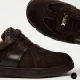 Женские коричневые замшевые кеды Allsy 210785 Lonza 212648 Alfi Brown 9227-30-500 brown 6210 в стиле Maison Margiela
