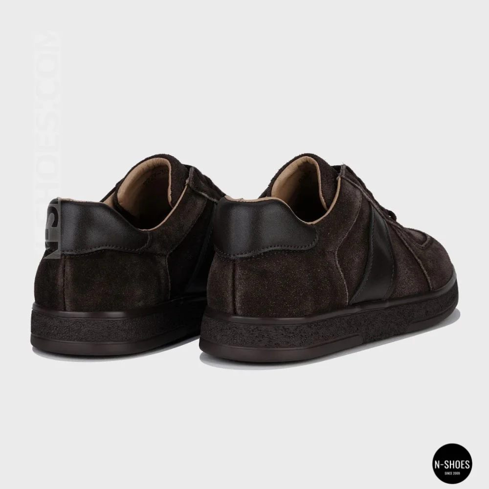 Женские коричневые замшевые кеды Allsy 210785 Lonza 212648 Alfi Brown 9227-30-500 brown 6210 в стиле Maison Margiela