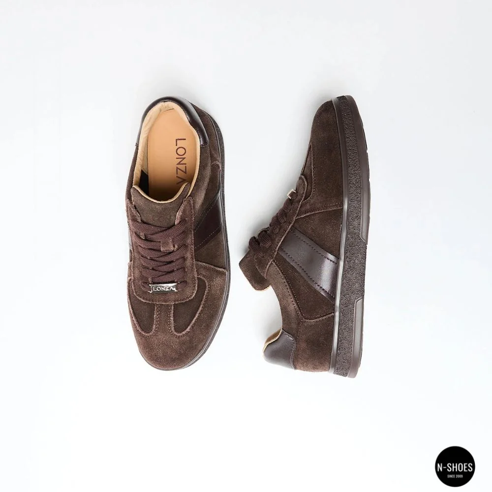 Женские коричневые замшевые кеды Allsy 210785 Lonza 212648 Alfi Brown 9227-30-500 brown 6210 в стиле Maison Margiela
