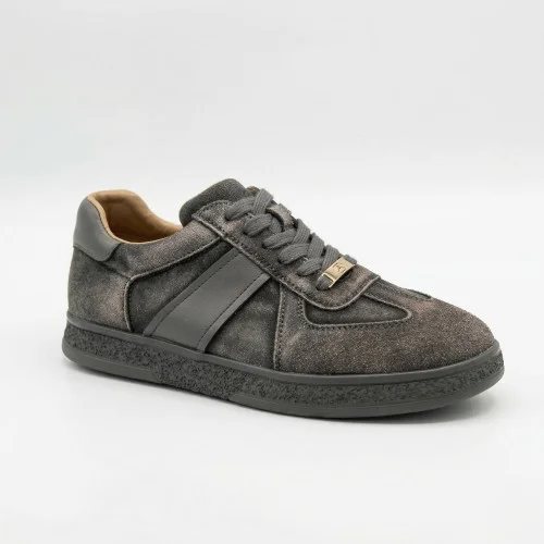 Women's gray suede sneakers Allsy 210762 Lonza 212649 Alfi Grey 9227-30-w014 gray 6211 in the style of Tom Ford Archer