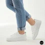 Жіночі білі шкіряні кеди Allsy 210288 208319 Lonza bw1026-2 white 6213 в стилі FitFlop Rally