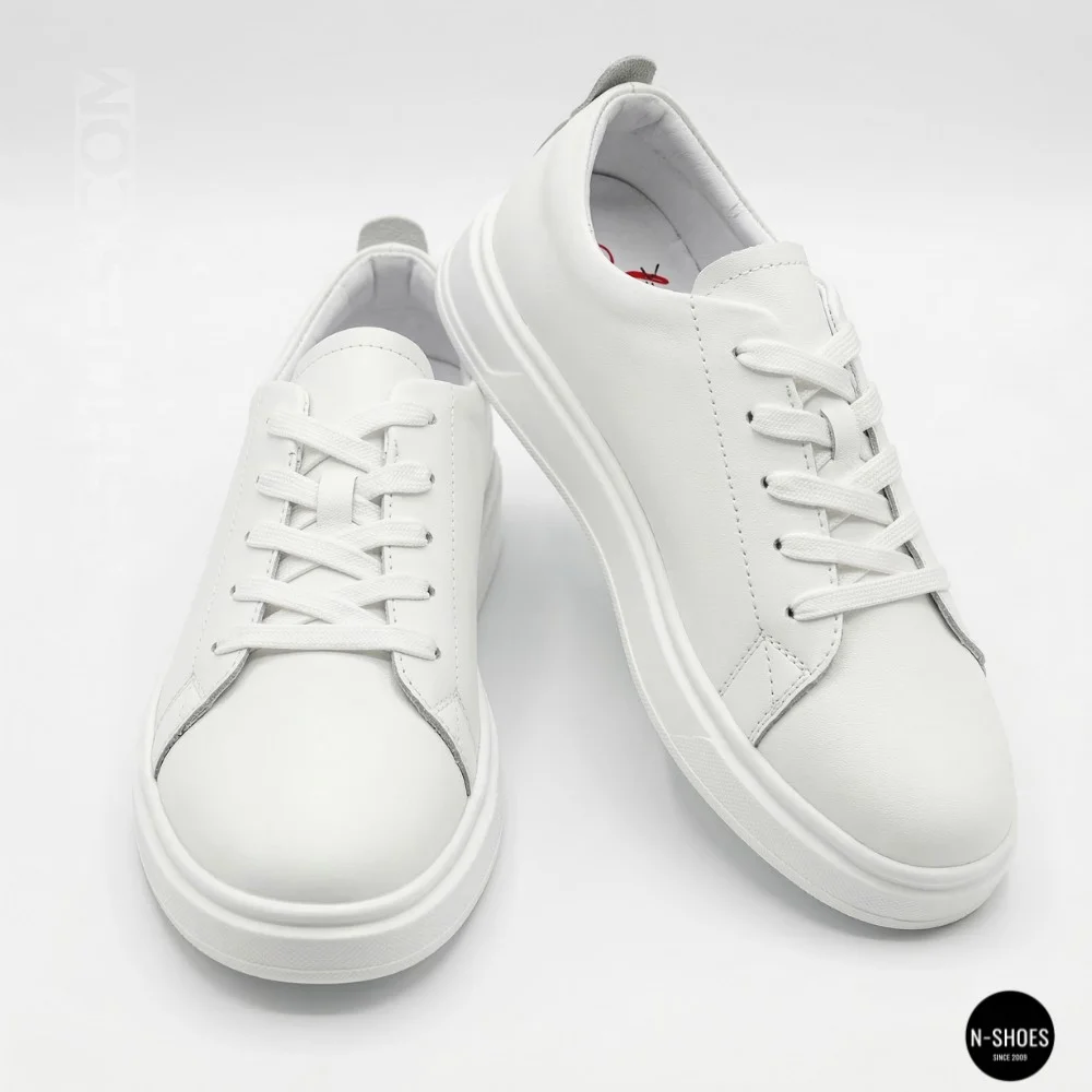 Жіночі білі шкіряні кеди Allsy 210288 208319 Lonza bw1026-2 white 6213 в стилі FitFlop Rally