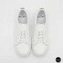 Жіночі білі шкіряні кеди Allsy 210288 208319 Lonza bw1026-2 white 6213 в стилі FitFlop Rally
