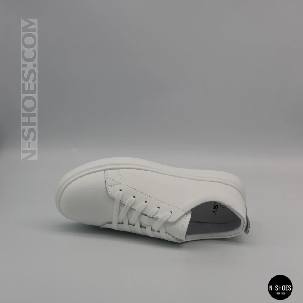Жіночі білі шкіряні кеди Allsy 210288 208319 Lonza bw1026-2 white 6213 в стилі FitFlop Rally