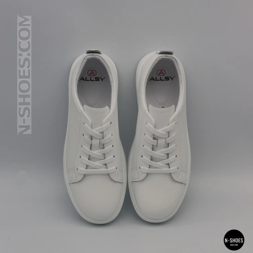 Жіночі білі шкіряні кеди Allsy 210288 208319 Lonza bw1026-2 white 6213 в стилі FitFlop Rally
