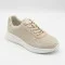 Женские бежевые кеды мокасины с перфорацией Allsy 207282 Lonza gp2521-2 beige 6214