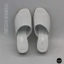 Women's White Perforated Heeled Sabots Ilona 76-453 6218