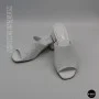 Women's White Perforated Heeled Sabots Ilona 76-453 6218