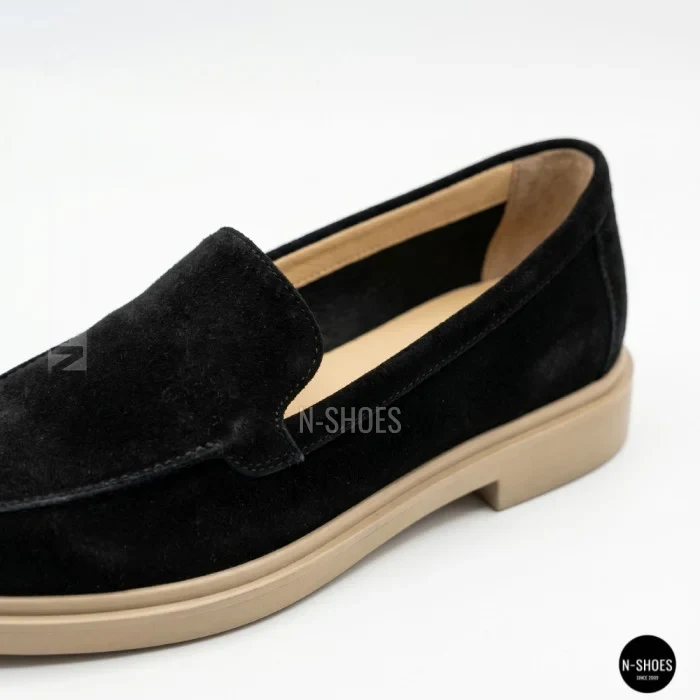 Жіночі чорні замшеві лофери Anna Lucci 207776 DXL1157-9B BLACK SUEDE Lonza 207777 black 6221