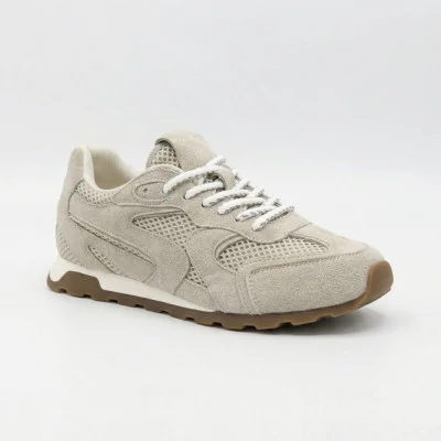 Женские серые модные кроссовки Allsy 209771 561-6771-2 Lonza 212542 grey suede 6223 в стиле New Balance x Miu Miu 530 SL White