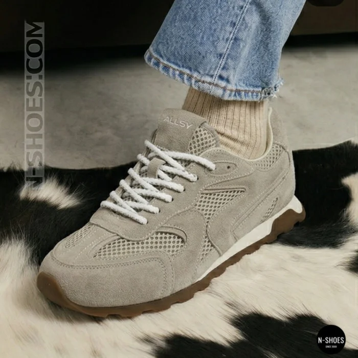 Women's Grey Suede Allsy та Lonza Sneakers in New Balance Style