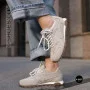 Women's Grey Suede Allsy та Lonza Sneakers in New Balance Style