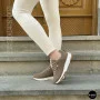 Женские бежевые кроссовки с перфорацией Allsy 208179 5790-10 Lonza 212458 camel 6225