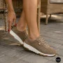 Женские бежевые кроссовки с перфорацией Allsy 208179 5790-10 Lonza 212458 camel 6225