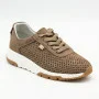 Женские бежевые кроссовки с перфорацией Allsy 208179 5790-10 Lonza 212458 camel 6225