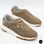 Женские бежевые кроссовки с перфорацией Allsy 208179 5790-10 Lonza 212458 camel 6225