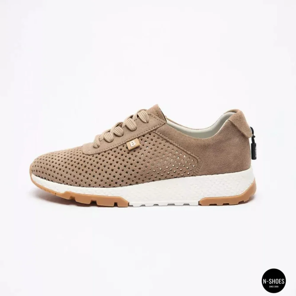 Женские бежевые кроссовки с перфорацией Allsy 208179 5790-10 Lonza 212458 camel 6225