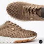 Женские бежевые кроссовки с перфорацией Allsy 208179 5790-10 Lonza 212458 camel 6225