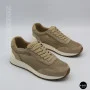 Жіночі бежеві кросівки з перфорацією Allsy 207926 723-3766-3 beige 6226 в стилі Brunello Cucinelli
