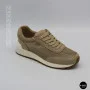 Жіночі бежеві кросівки з перфорацією Allsy 207926 723-3766-3 beige 6226 в стилі Brunello Cucinelli