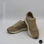 Жіночі бежеві кросівки з перфорацією Allsy 207926 723-3766-3 beige 6226 в стилі Brunello Cucinelli
